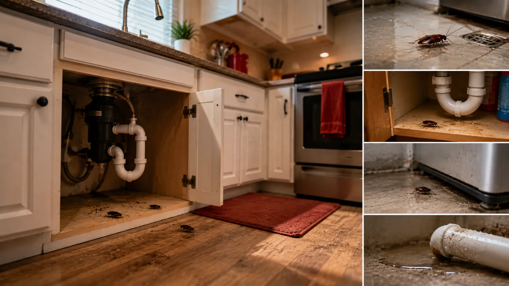 Cockroaches- Warmth and Moisture Make Your Home Attractive