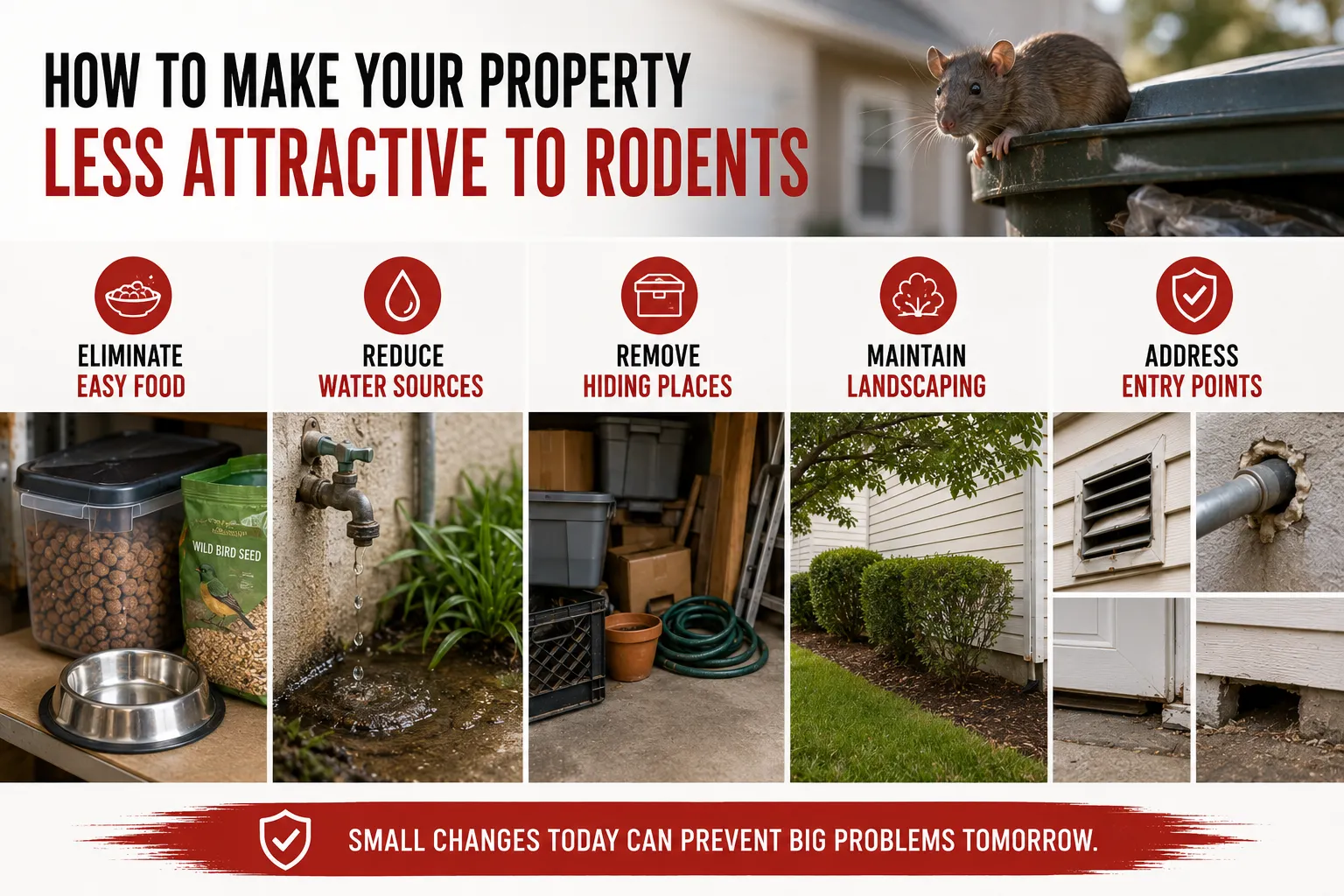 How to Make Your Property Less Attractive to Rodents