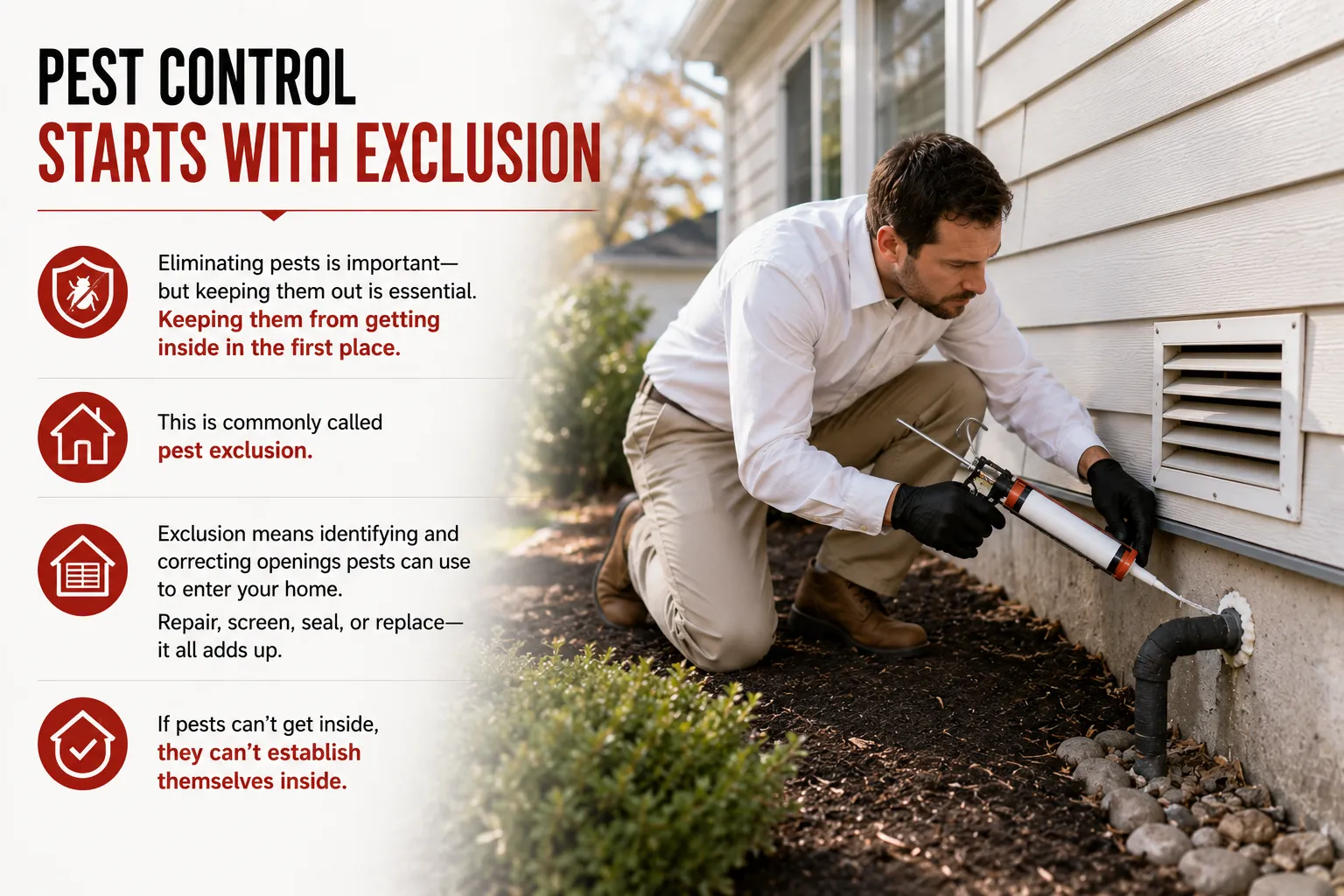 Pest Control Starts With Exclusion