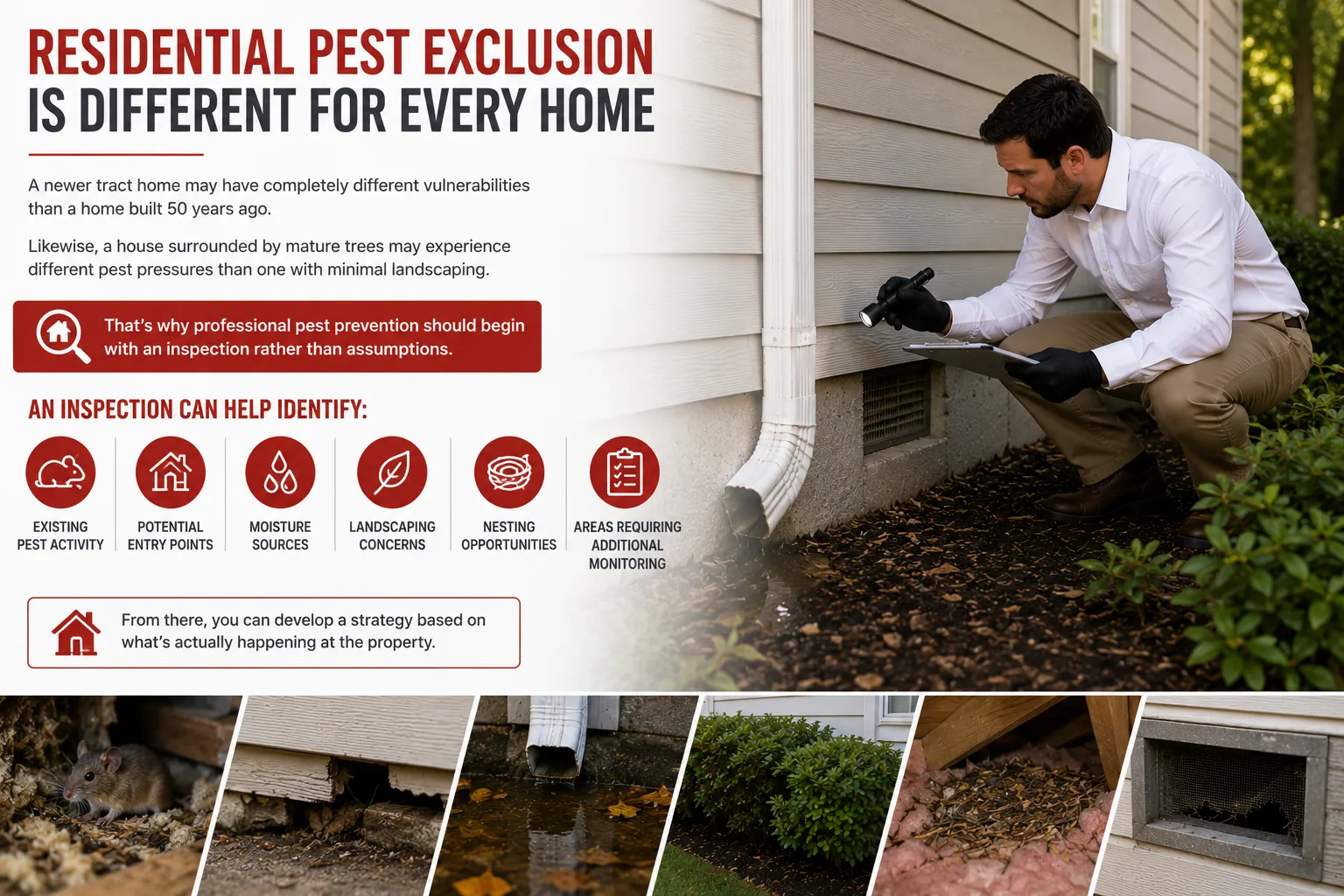 Residential Pest Exclusion Is Different for Every Home