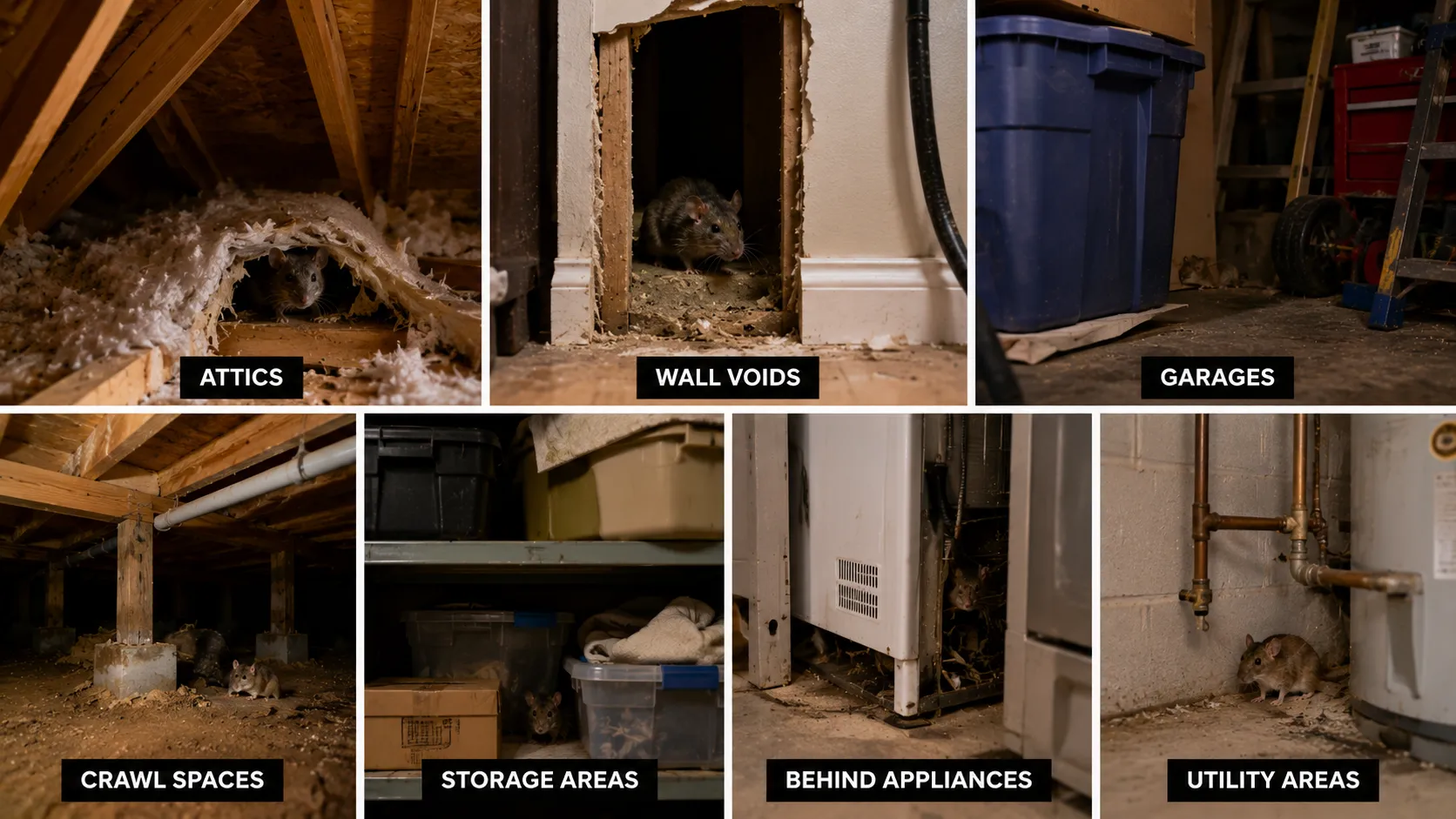Where Do Rodents Hide During the Day?