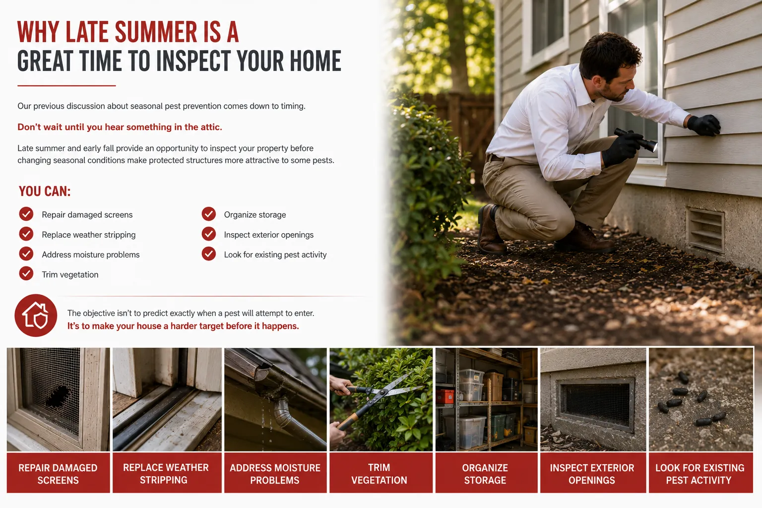 Why Late Summer Is a Great Time to Inspect Your Home